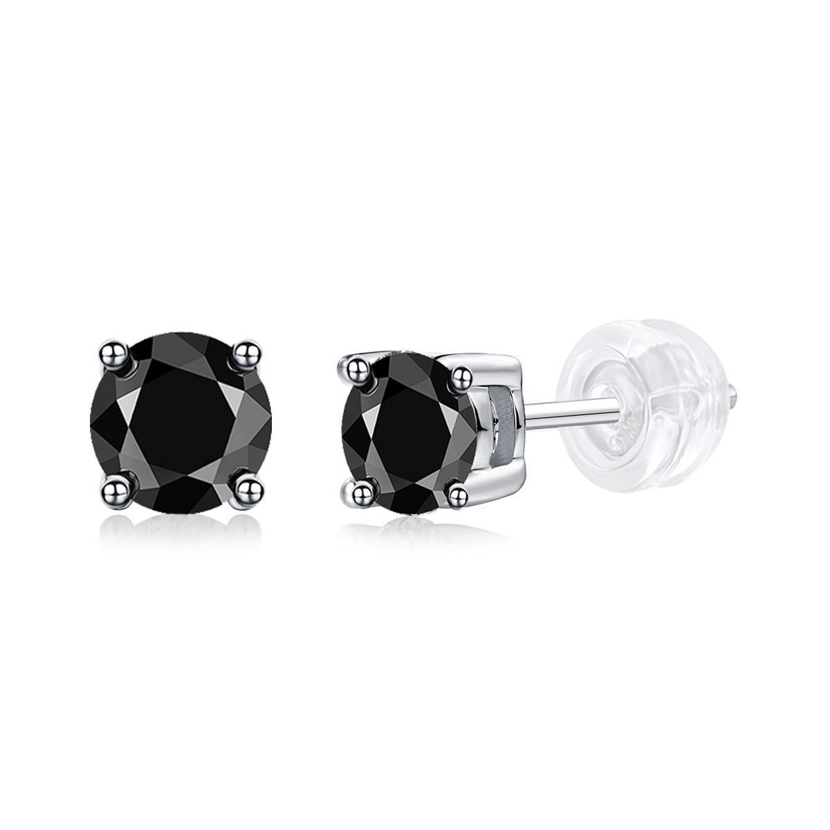 Pure Love Luxury Fashion Diamond Earrings. Stud Set Mosan Diamond Silver Jewelry