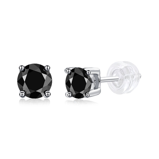 Pure Love Luxury Fashion Diamond Earrings. Stud Set Mosan Diamond Silver Jewelry