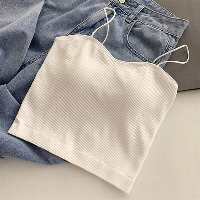 Women's Slim Knit Casual Solid Color Tank Top