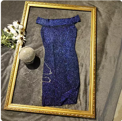 Off-Shoulder Bodycon Dress and Mini Skirt