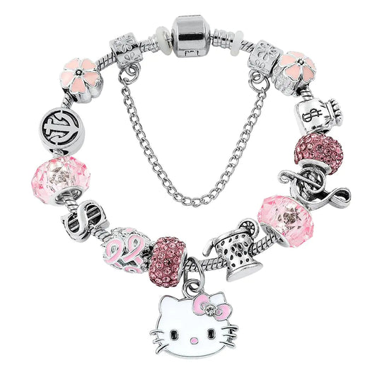 Charming Bracelet - Adorable and Stylish Chain Bangle Adjustable Stainless Steel Cuff Bracelet. Christmas Jewelry Present for Women and Best Friends