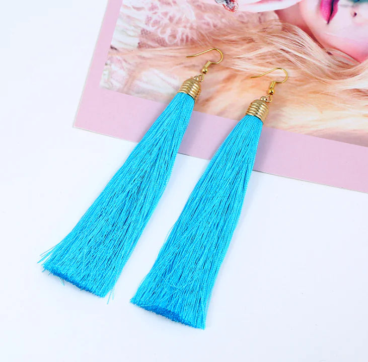 Tassel Earrings - Long Dangle Jewelry