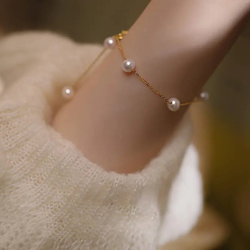 Simple Freshwater Pearl Bracelet for Women