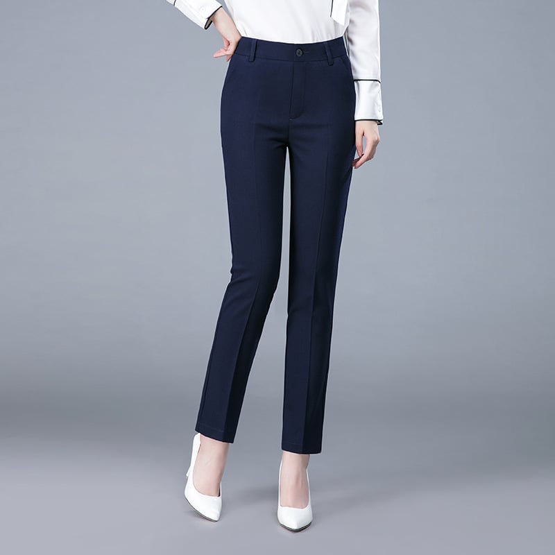 Women's Casual Straight Leg Professional Suit Pants