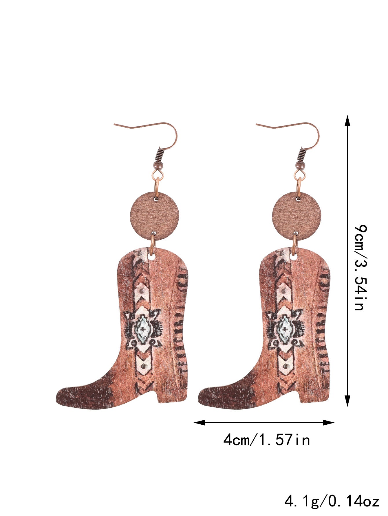 Western Floral Earrings - Vintage Style for Women