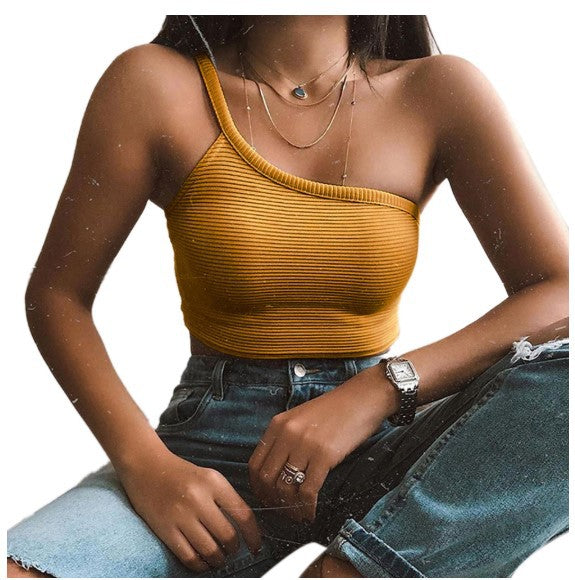 Summer Sexy Women's Solid Irregular Tank Top