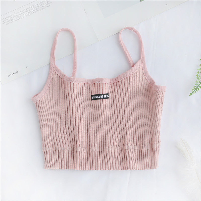 New Women's Sleeveless Embroidered Tank Top