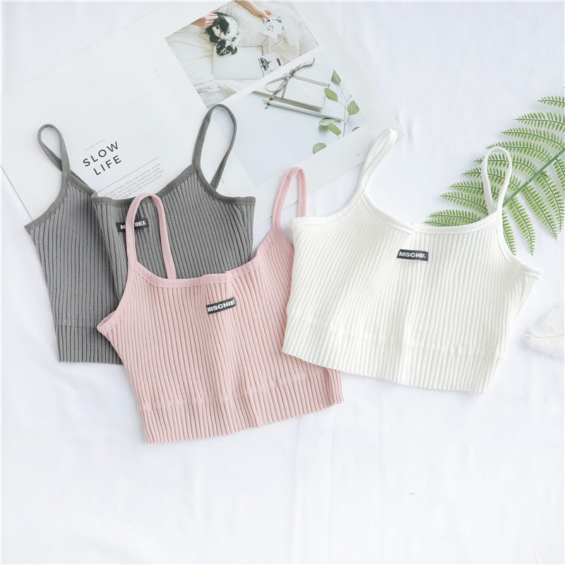 New Women's Sleeveless Embroidered Tank Top