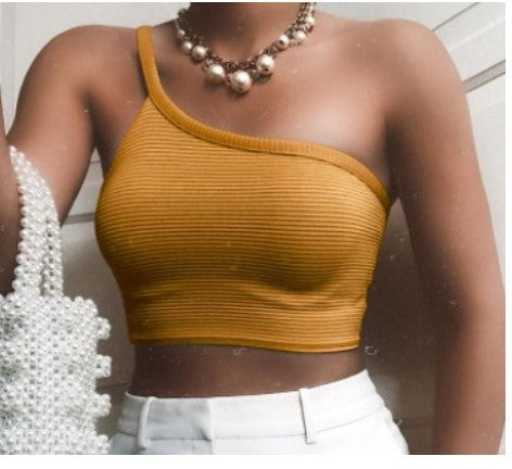Summer Sexy Women's Solid Irregular Tank Top