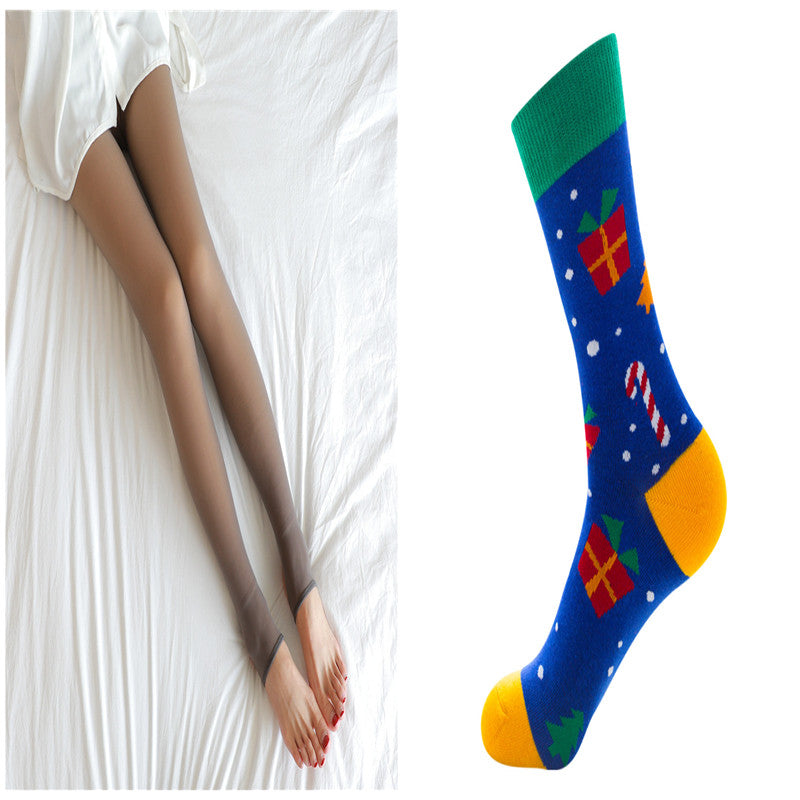 Translucent Fleece Lined Leggings.Tights Fall And Winter Warm Fleece Pantyhose, Women Thermal Winter Tights