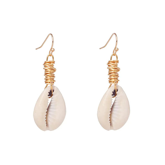 Bohemian Shell Conch Earrings - Vintage Jewelry