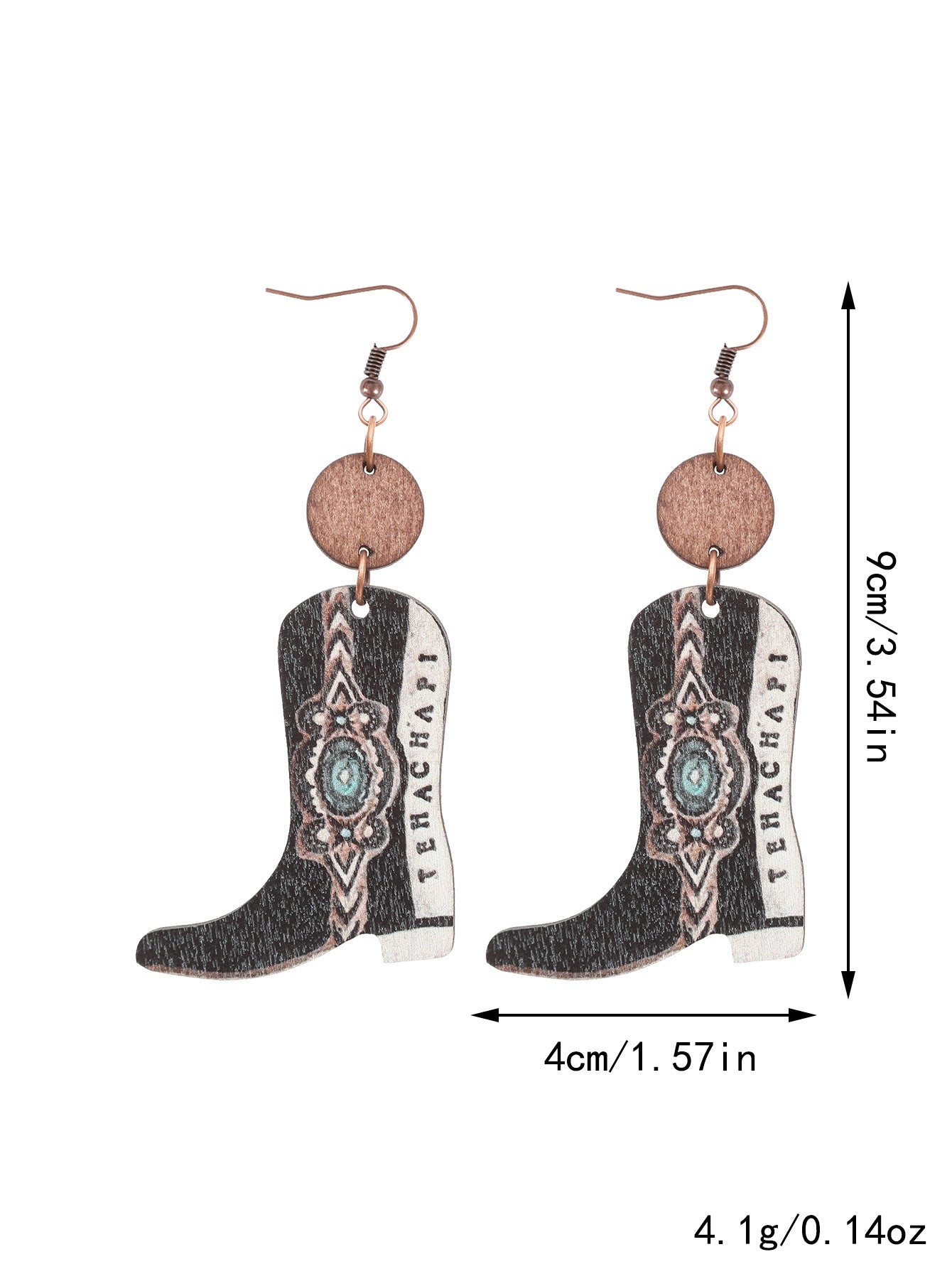 Western Floral Earrings - Vintage Style for Women