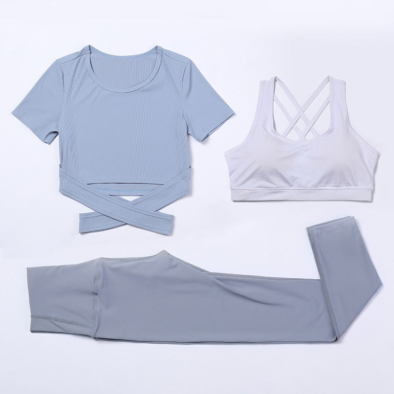 3-Piece Women's Yoga Set with Quick-Dry Tank and Pants