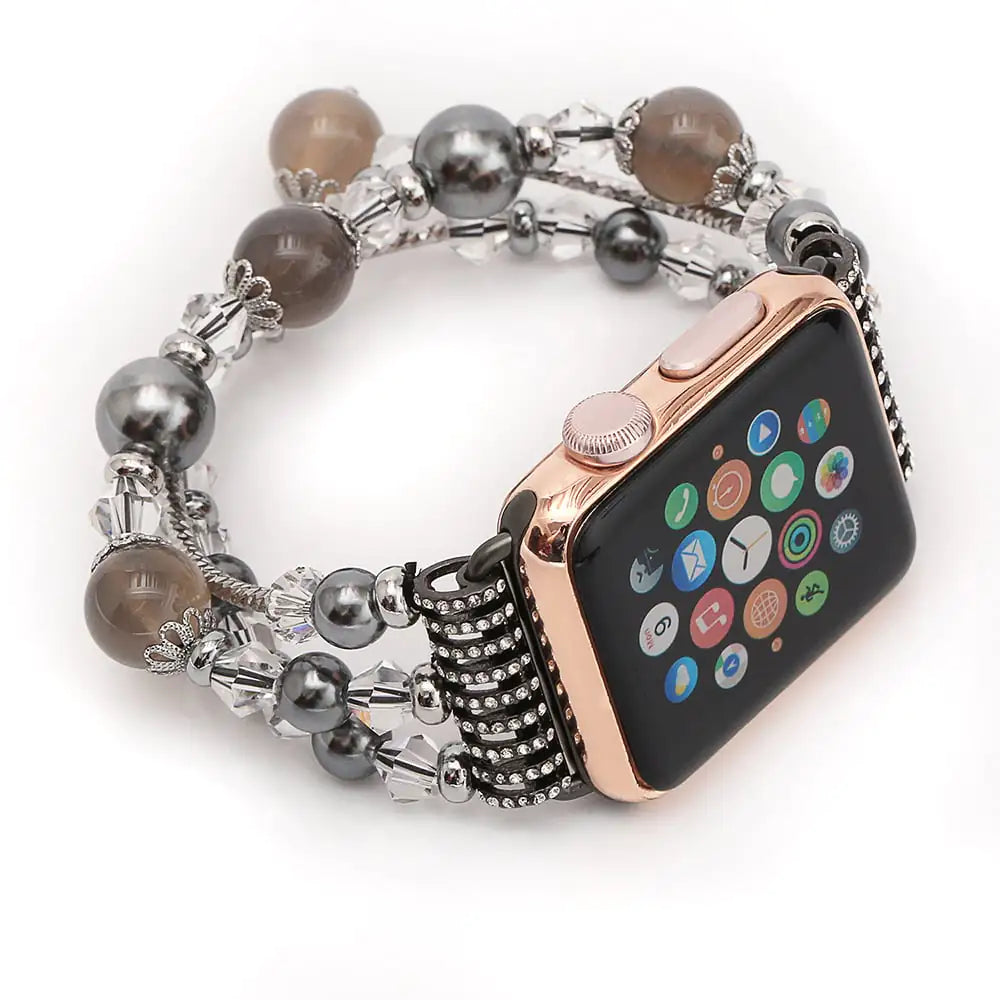 Agate Crystal Sports Watch Band Jewelry