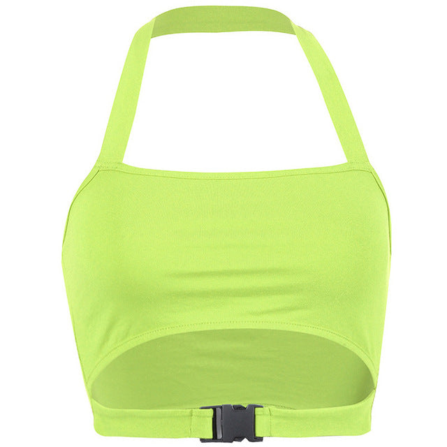 Summer Women's Halter Backless Sports Tank Top