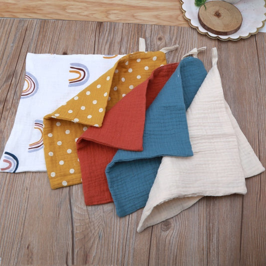 5-piece Baby Towel Plain Cotton Face Towel