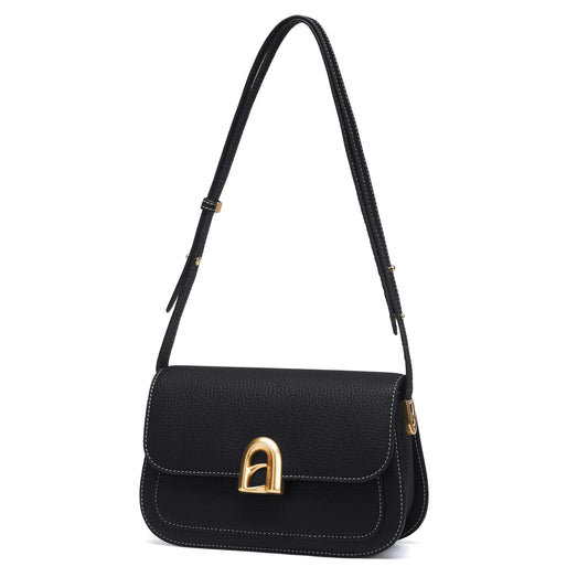Split Leather Womens Shoulder Handbags - Adjustable Strap Designer Bags. Trendy Satchel Designer Handbags For Women