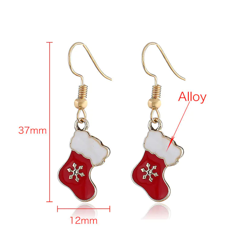 Christmas Jewelry Set: Earrings and Necklace