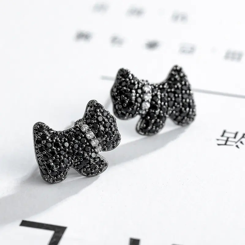 S925 Sterling Silver Animal Stud Earrings for Women