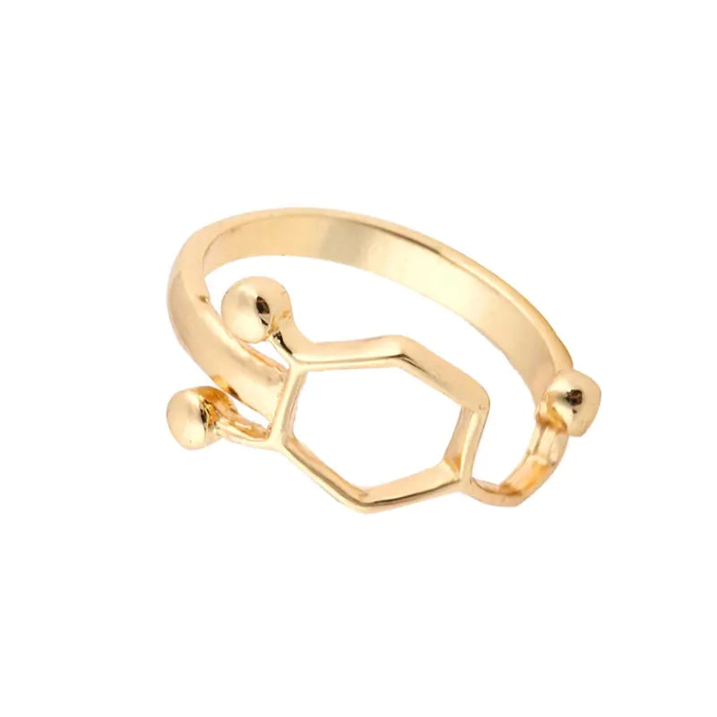 Geometric Molecule Ring - Trendy Minimalist Jewelry