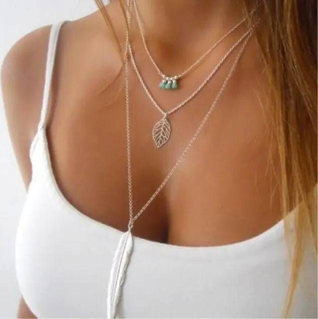 Boho Long Necklace for Women - Unique Party Jewelry