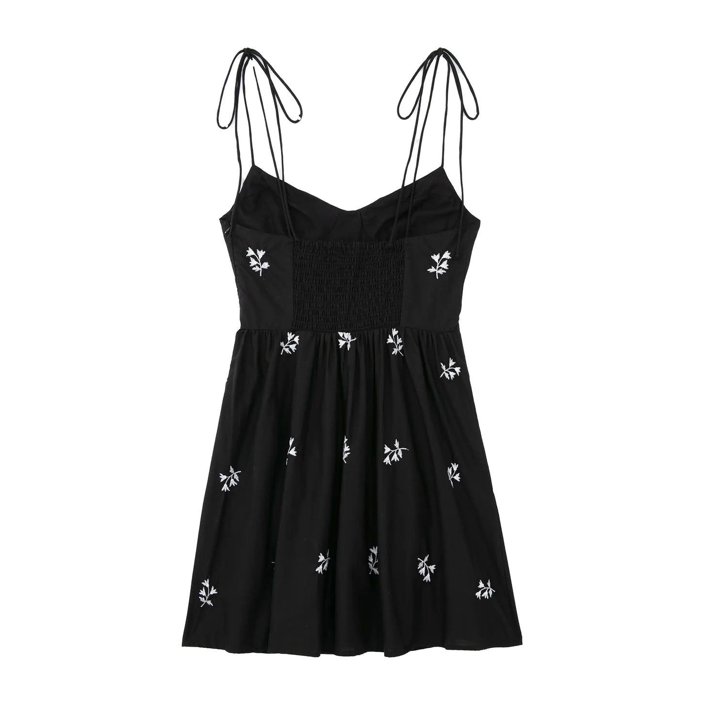 Embroidered Floral Chiffon Top and Slip Skirt Set