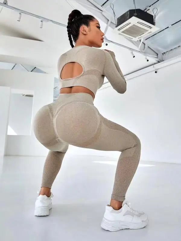 New Seamless Yoga and Running 2-Piece Set