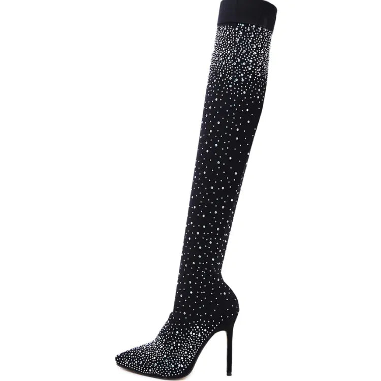 Over The Knee Pointed Toe High Heels Boots