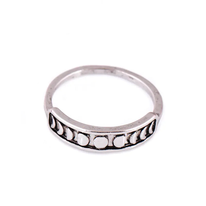 Lunar Eclipse Ring - Moon Phase Jewelry