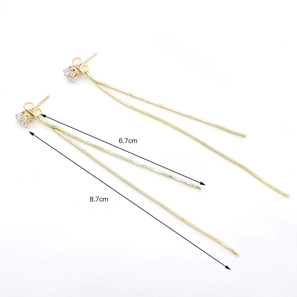 Long Tassel Earrings for Women (Pair)