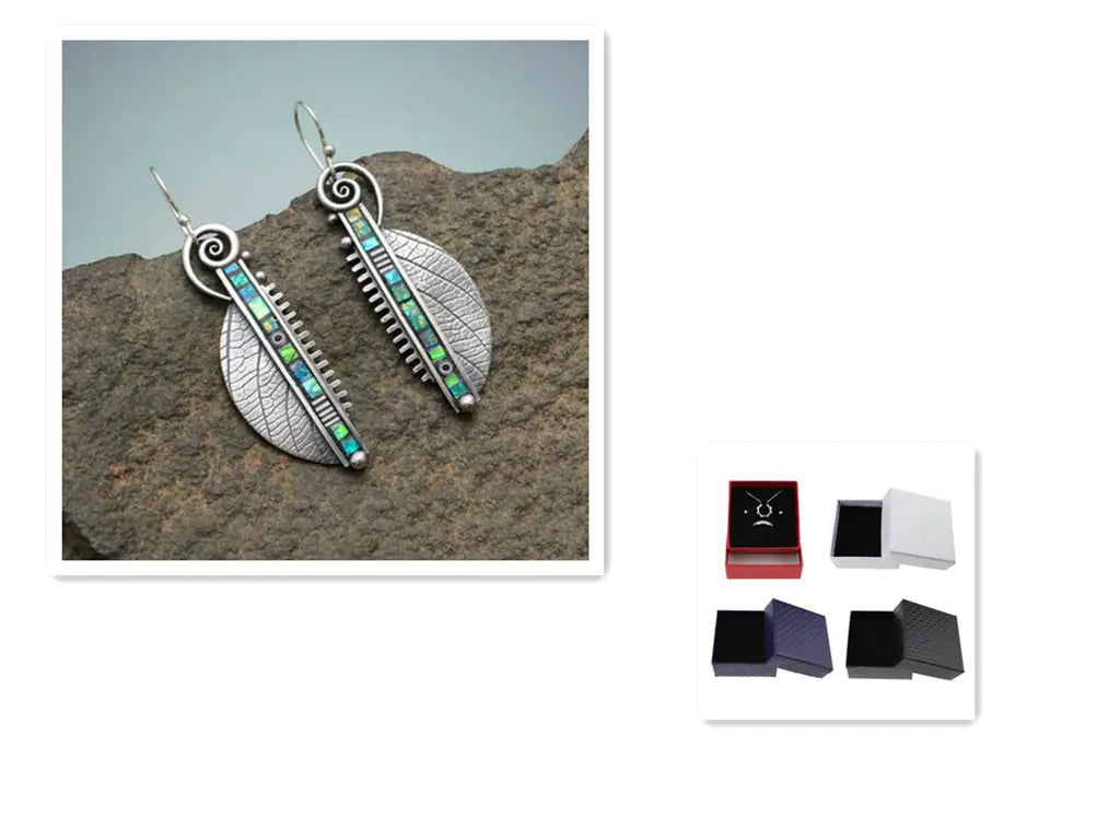 Vintage Style Natural Stone Earrings for Women
