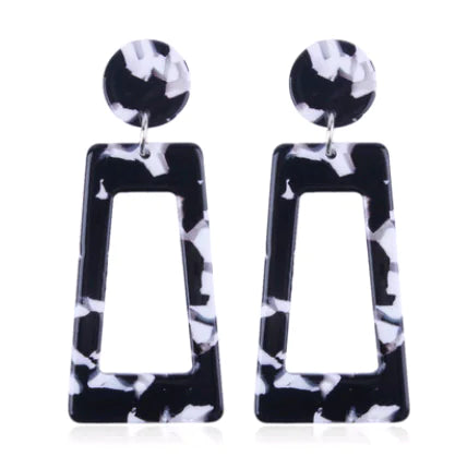 Trendy Acrylic Geometric Earrings for Women