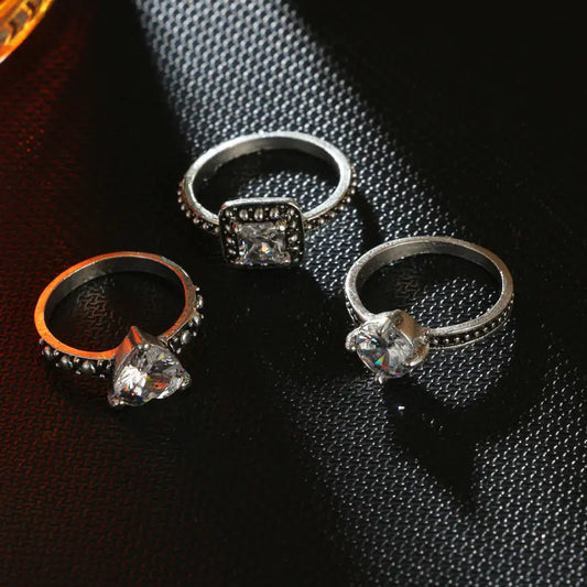 3-Piece Ring Set Jewelry