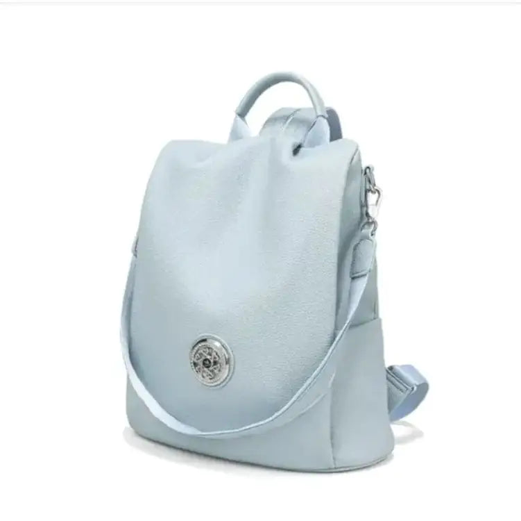 Haze Blue New Fashion Shoulder bag. Leisure Ladies Backpack Large Capacity