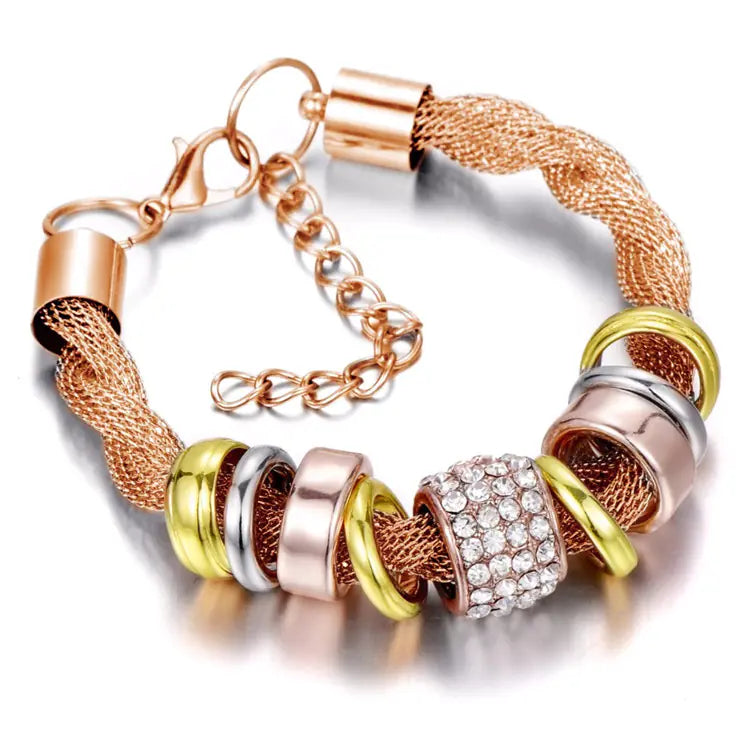 Twisted Chain Bracelet for Women - Alloy Jewelry