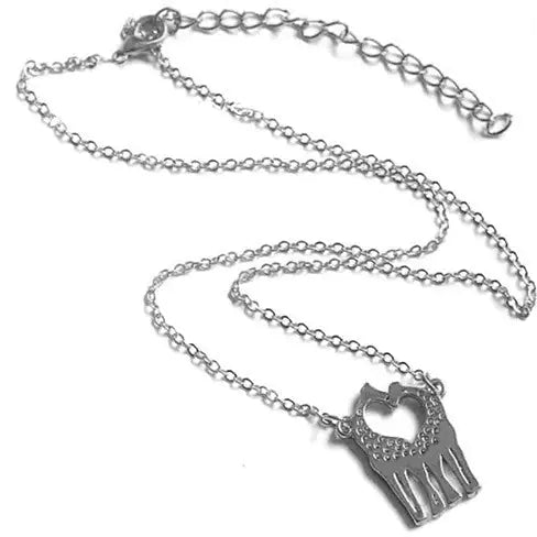 LOVE IS TALL Giraffe Love Necklace And Earrings Set of 3