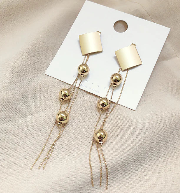 S925 Silver Heart Crystal Long Earrings for Women