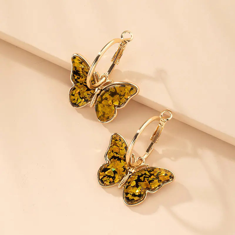 Fashionable Minimalist Butterfly Earrings for Women