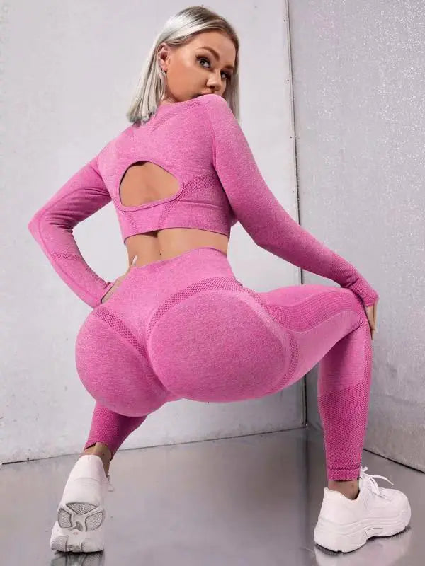 New Seamless Yoga and Running 2-Piece Set