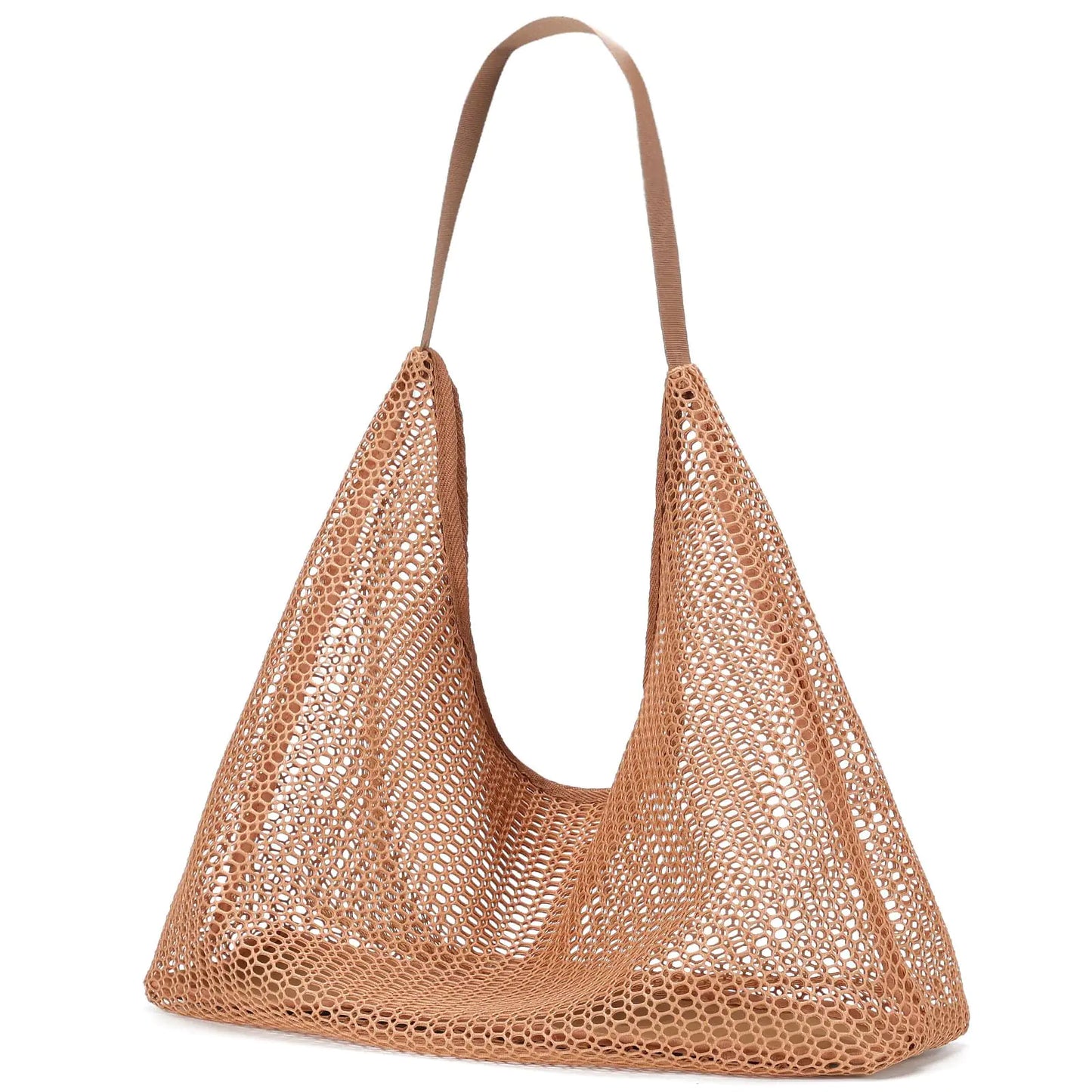 Mesh Summer Beach Tote Bags for Women. Soft Casual Crochet Bags for Vacation, Shopping, Swimming Pools, Travel
