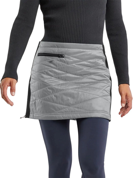 Womens Puffer Quilted Skirts. Outdoor Winter Zipper Insulated Skirts with pockets, for Hiking Running Golf