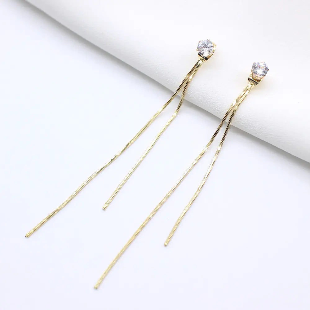 Long Tassel Earrings for Women (Pair)