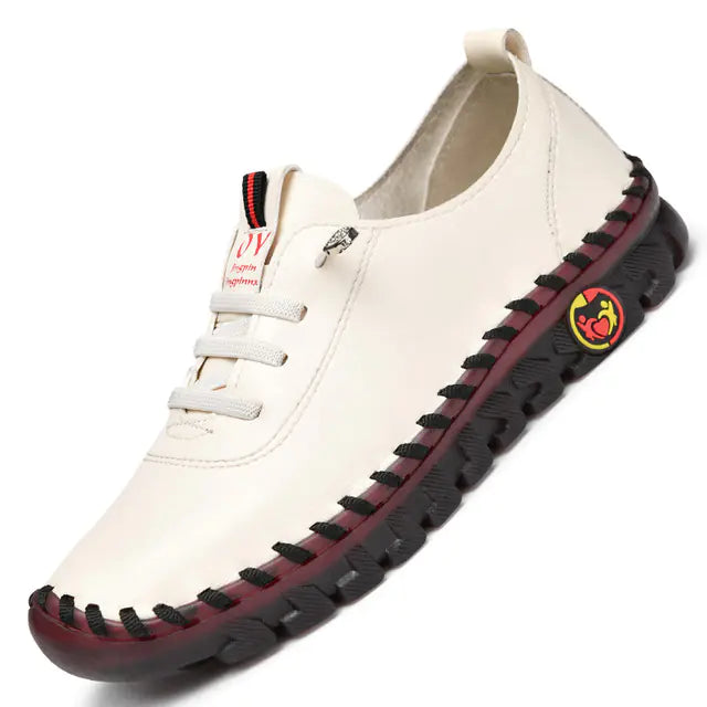 Comfortable Non-Slip PU Leather Women’s Loafers Flats