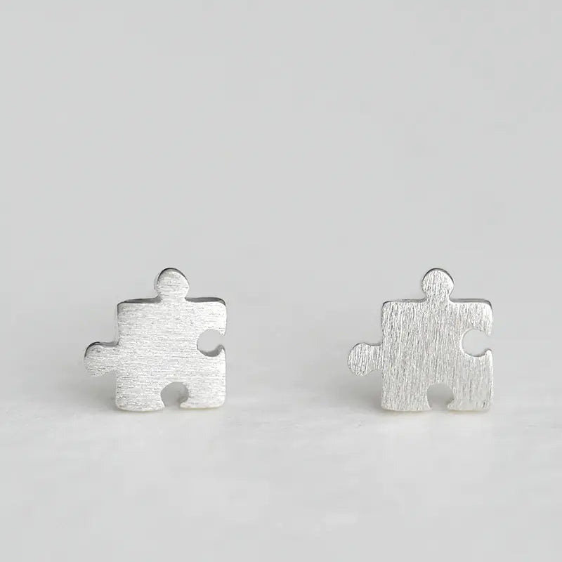 S925 Silver Geometric Irregular Stud Earrings for Women