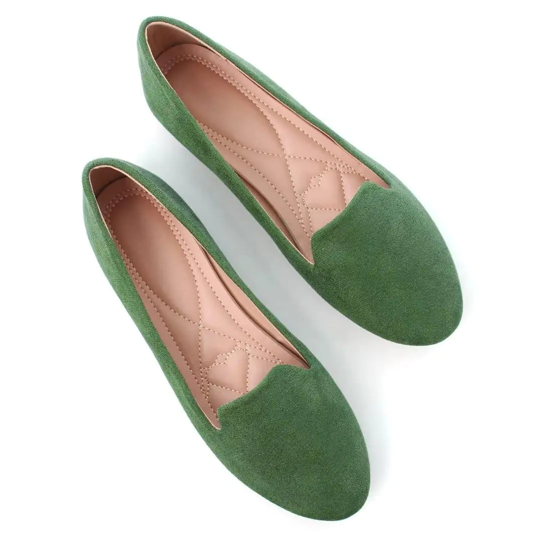 Classic Round Toe Ballet Flats pumps. Cute Slip On Loafers for women, Comfortable Walking shoes