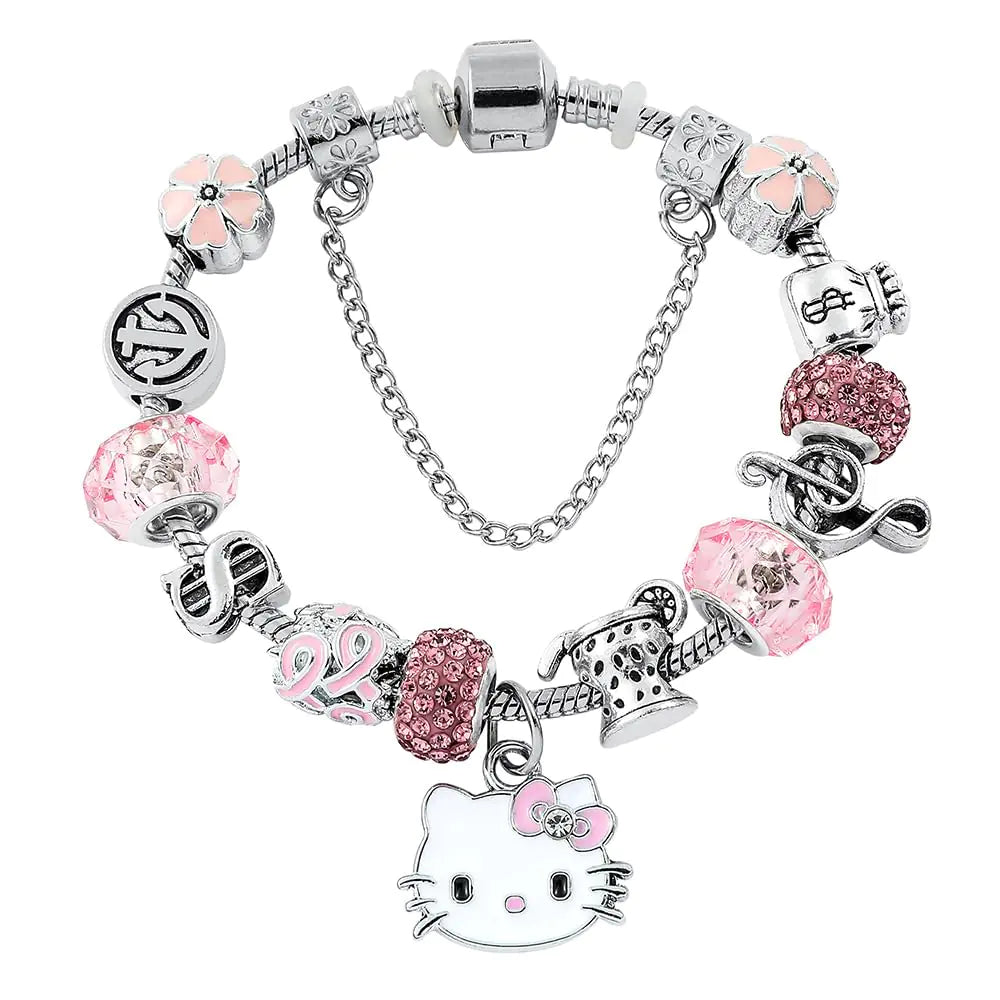 Charming Bracelet - Adorable and Stylish Chain Bangle Adjustable Stainless Steel Cuff Bracelet. Christmas Jewelry Present for Women and Best Friends