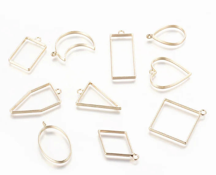 Geometric Hollow Alloy Pendant Jewelry Accessories