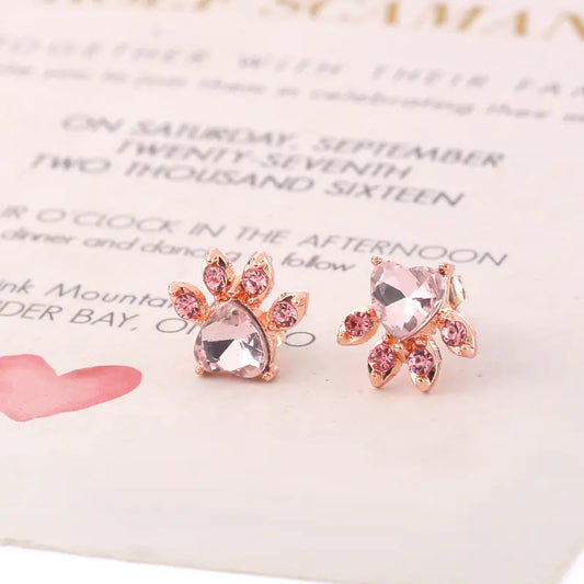 Rose Gold Wedding Earrings for Women