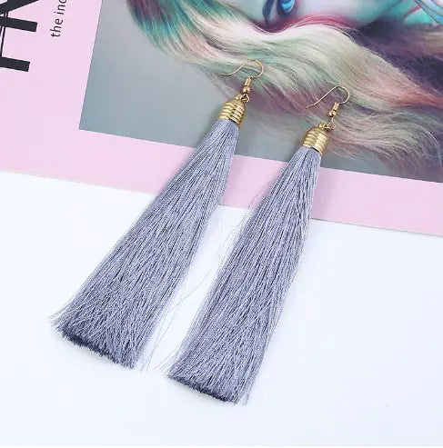 Tassel Earrings - Long Dangle Jewelry