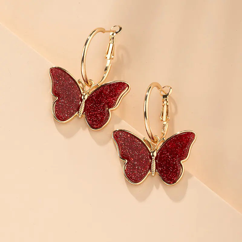Fashionable Minimalist Butterfly Earrings for Women